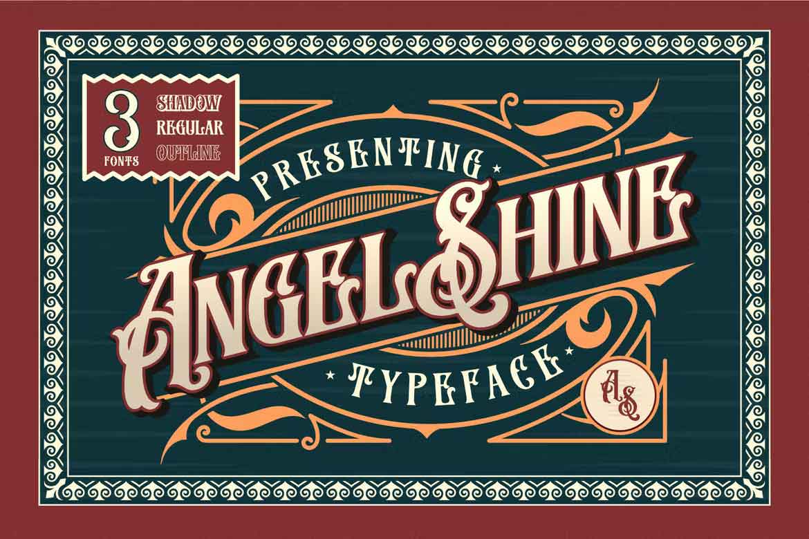 Angel Shine Regular Font preview